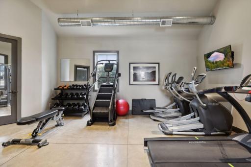 Start your morning right at the community fitness center, complete with shower facilities, free weights, weight machines, cardio equipment, and a TV to keep you entertained during your workout.