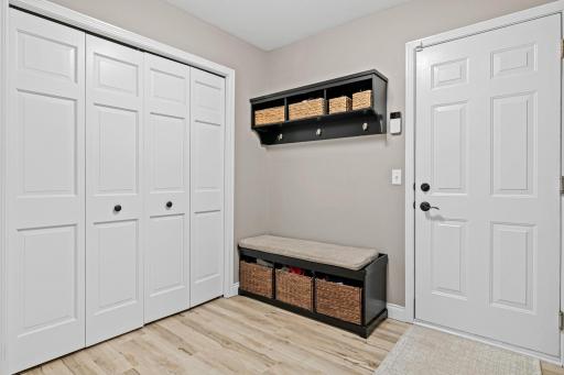 Large mudroom off the garage and next to the laundry room. Offering great storage and closet.