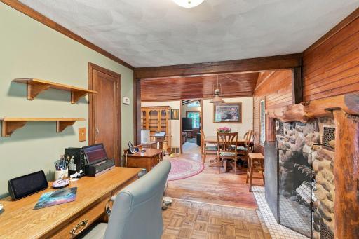 Main Office & Fireplace