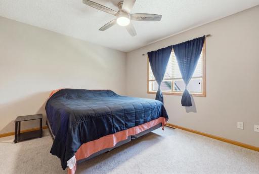 Upper level bedroom making for three bedrooms on one level