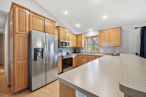Updated Stainless Steel Appliances in the kitchen.