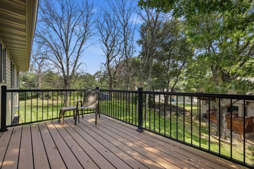 The Deck has been recently updated with maintenance free flooring and rail.