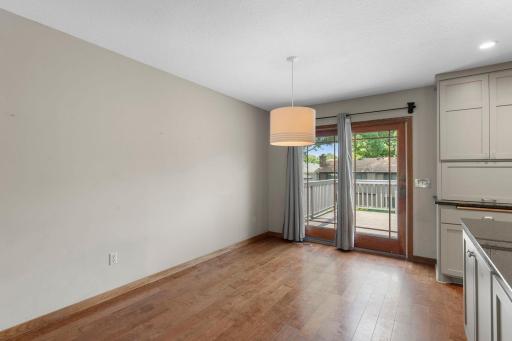 Easy to move between indoor and outdoor spaces when guests are over.