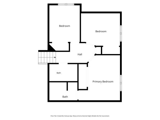 Upper level floorplan.