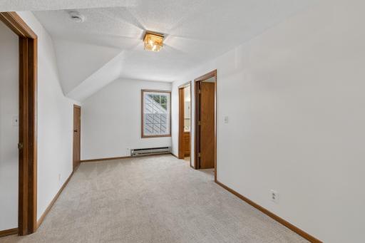 High ceiling makes this upper level feel like a second story