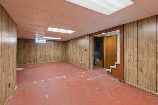 Great and affordable opportunity for a family recreation room and cozy nights