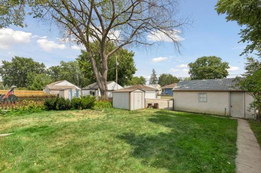 Large fenced-in backyard