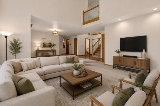 This photo has been virtually staged showing the potential that this beautiful home has!