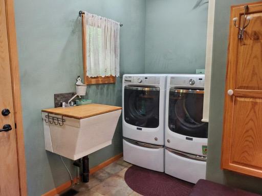 main floor laundry room