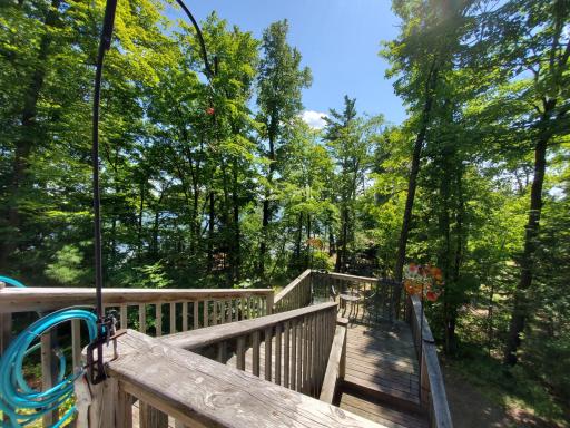 stairs from deck
