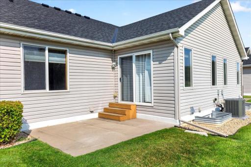 Cozy patio to enjoy morning coffee or cozy up after work with a good book!