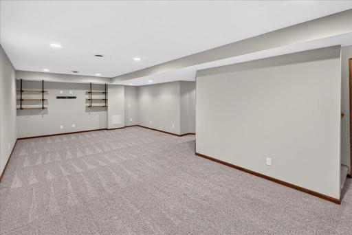 Check out this lower level family room! The options are endless!