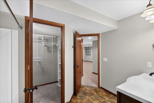 Bedroom walks through to closet and into bathroom!