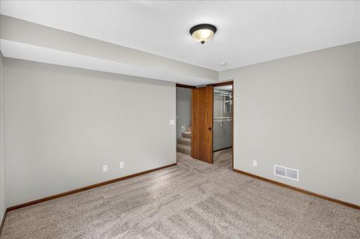 Spacious lower level bedroom