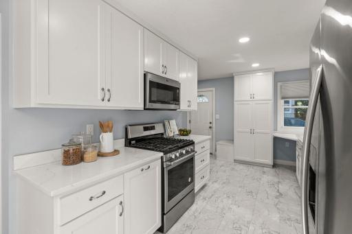 A fresh view of the beautifully updated kitchen.
