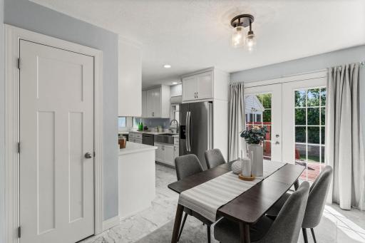 From the dining room, step through the patio door onto the impressive 25x10 deck.