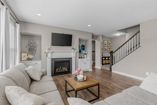 Cozy fireplace