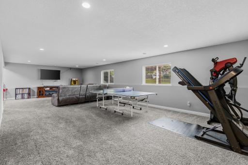 Huge lower level entertaining room