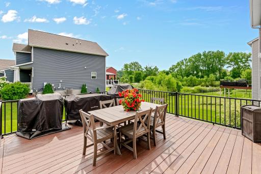 Large deck w/maintenance free rails