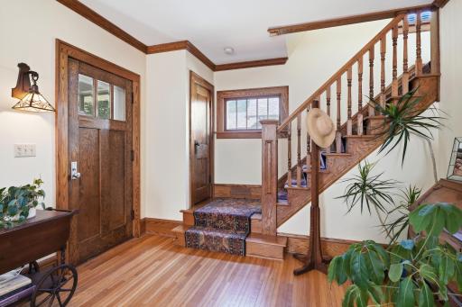 Gorgeous woodwork throughout the main floor.