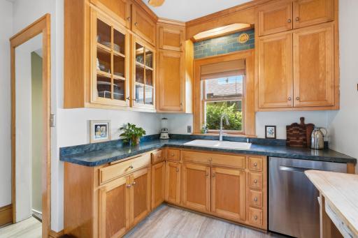 Updated maple cabinets