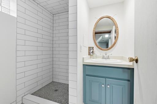 3/4 lower level bath