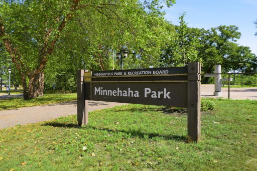 Minnehaha Park is just a block away