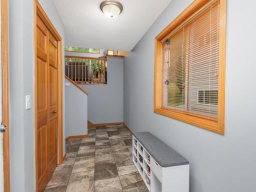 Foyer pictured standing at the front door area.
