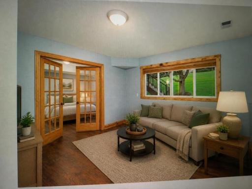 Lower level. Virtual staging.