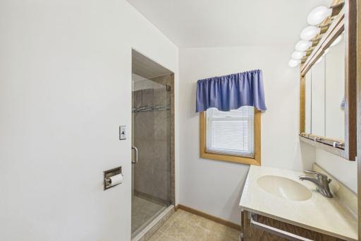 Main level 3/4 bath is beautifully updated!
