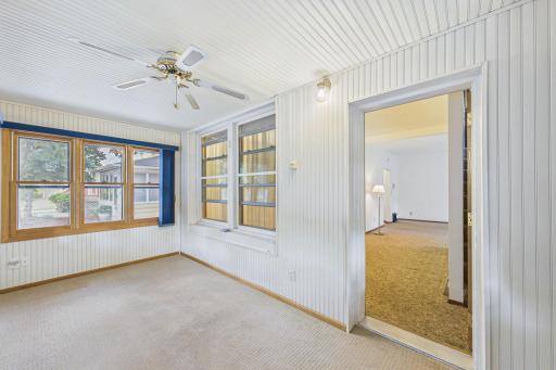 Another angle of the 4 season sweet front porch with gas fireplace! r You can LIVE out here year-round, and enjoy all of the seasons!