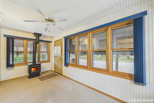 Four season front porch was rebuilt from the foundation. Insulated and quality windows added, along with a gas fireplace! LOVELY room to use year round!