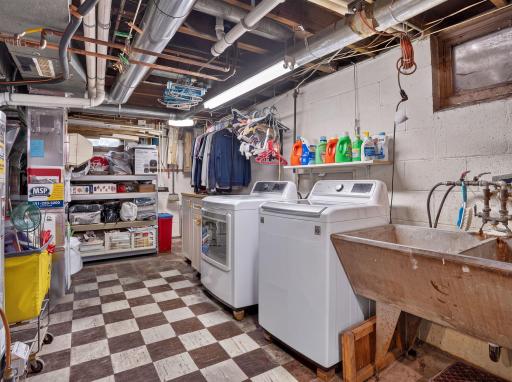 Lower Level Laundry and Storage