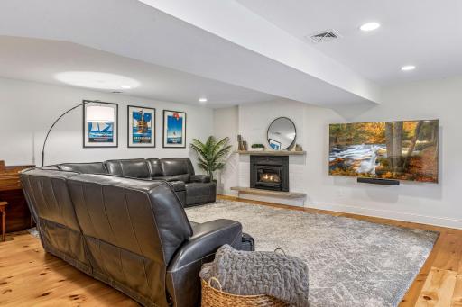 Lower level family room.