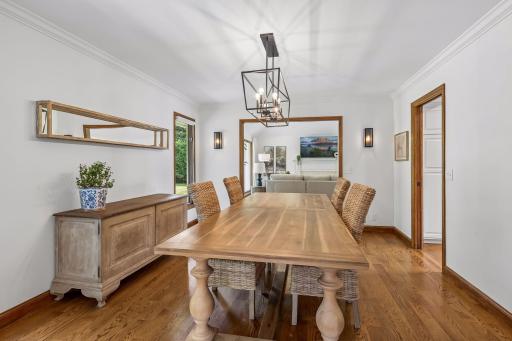 Formal dining room connects the spaces in the home!