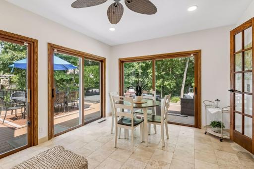 Sunroom lives like an extension of the home all year long