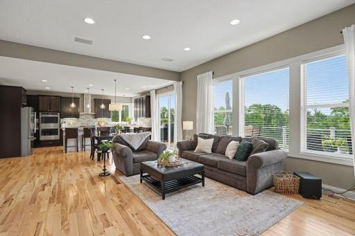 Natural lighting with south facing windows