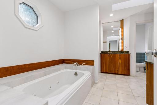 Primary Bathroom w/Double Sinks and Separate Tub/Shower