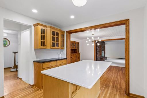 Kitchen open to Dining Room