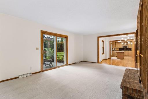 Family Room Leads to Outdoor Patio