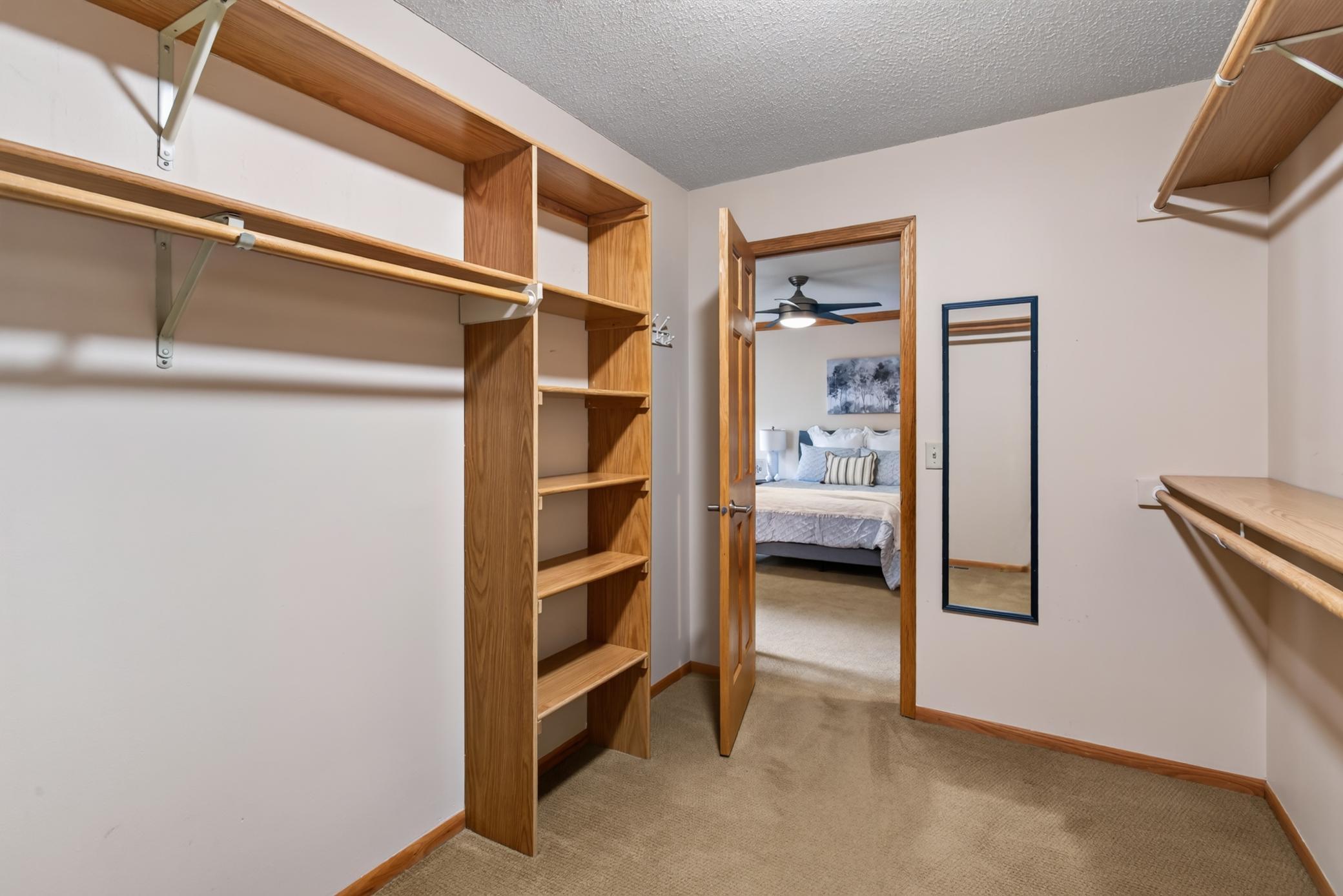 Primary Suite Walk in Closet