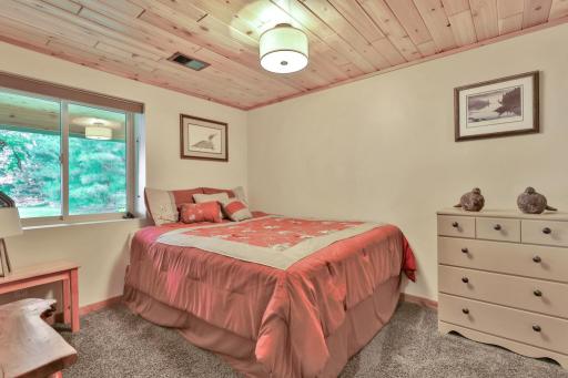 3rd Lower Level Bedroom with Lookout Window to Lake