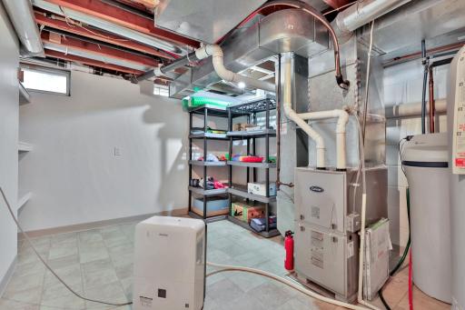 Lower Level Utility Room with lots of room for storage