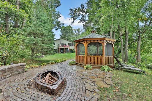 Wonderful space to spend nights by the fire or inside the gazebo.