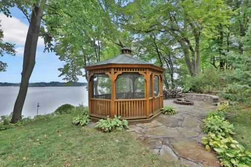 14 x 12 Gazebo - patio with firepit