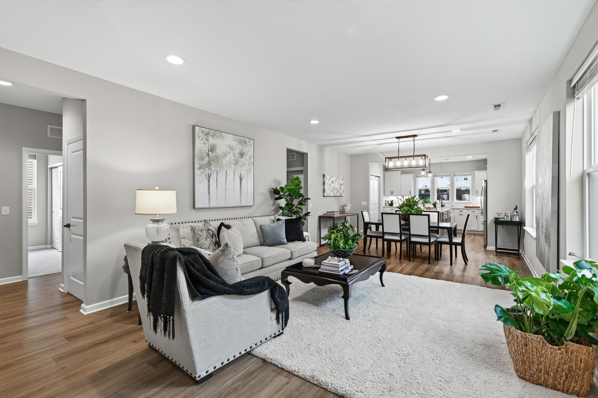 Open floorplan with plenty of natural light