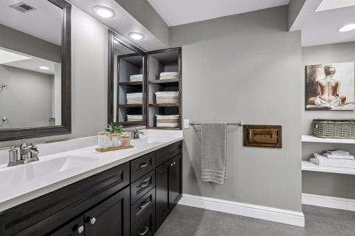 Primary Bathroom with Dual Vanity