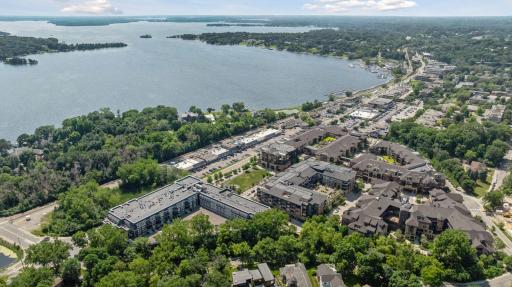 Aerial View of Wayzata & Lake Minnetonka