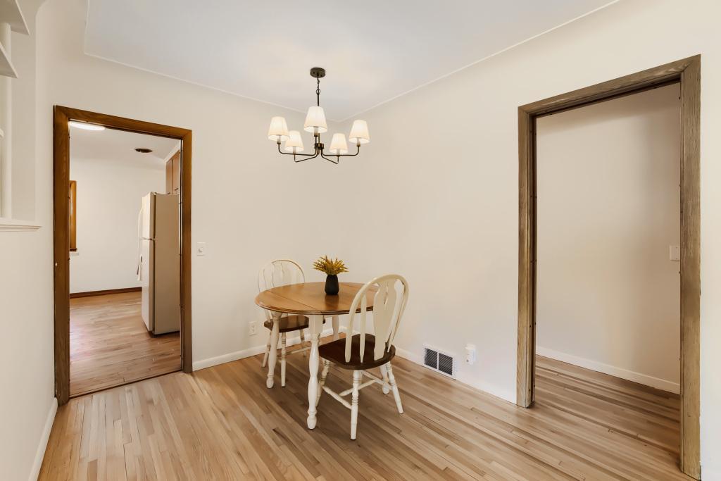 Dining area. Kitchen has room for a smaller table if needed.
