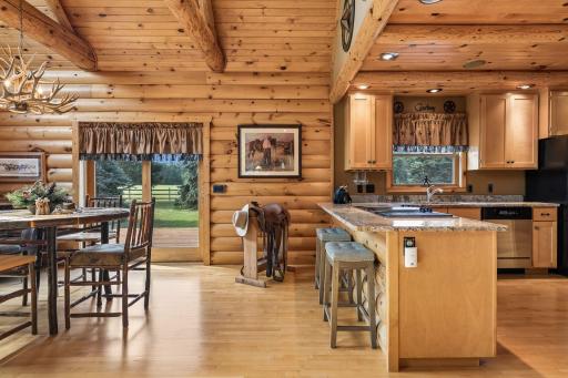 Access the back deck and enjoy the wonders of nature